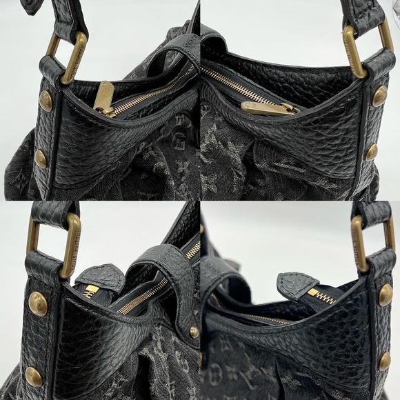 Authentic NEW Louis Vuitton monogram black denim XS Mahina - Picture 12 of 17